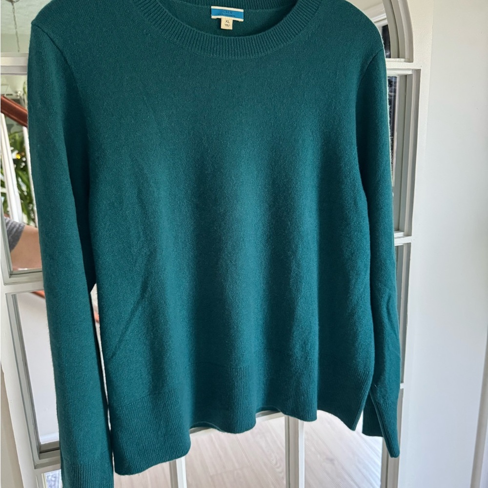 J. Crew Teal Cashmere Sweater